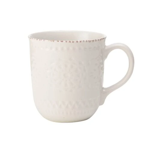 Chateau Cream Set Of 4 Mugs -Kitchen Supplies Store 5165597