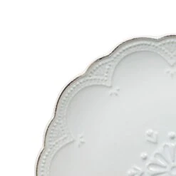 French Lace Set Of 4 White Salad Plates -Kitchen Supplies Store 5211113 1 1