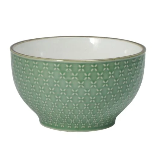 French Lace Set Of 4 Green Soup Cereal Bowls -Kitchen Supplies Store 5211164