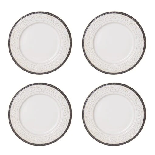 Promenade Scroll 16 Piece Dinnerware Set, Service For 4 -Kitchen Supplies Store 5217018 CO3