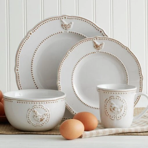 Farmhouse Hen Dinnerware Set -Kitchen Supplies Store 5219155 cropped