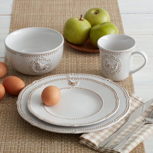 Farmhouse Hen Set Of 4 Dinner Plates -Kitchen Supplies Store 5219159 2 0f696639 05cb 40fb ad8f c2b9e7f58efe