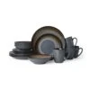 Monroe Gray 16 Piece Dinnerware Set, Service For 4 -Kitchen Supplies Store 5237442 3Q