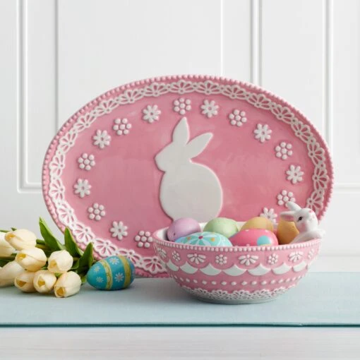 Easter Bunny Oval Platter -Kitchen Supplies Store 5265343 lifestyle scaled