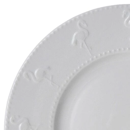 Flamingo White 16 Piece Dinnerware Set, Service For 4 -Kitchen Supplies Store 5268036 1