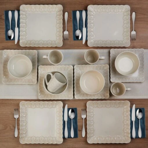 Madeleine 16 Piece Dinnerware Set, Service For 4 -Kitchen Supplies Store 5270501 Web Lifestyle 1