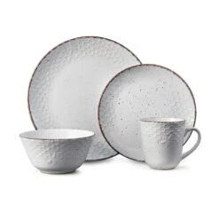 Bumble Bee White 16 Piece Dinnerware Set, Service For 4 -Kitchen Supplies Store 5274285 4pc onWhite