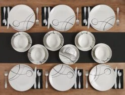 Circles 18 Piece Dinnerware Set, Service For 6 -Kitchen Supplies Store 5276287 Circles 18pcs Lifestyle 3