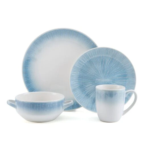 Logan 16 Piece Dinnerware Set, Service For 4 -Kitchen Supplies Store 5286181 Pfaltzgraff Logan 4PC PlaceSetting Silo