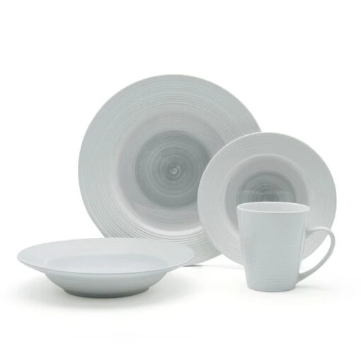 Annie Gray 16 Piece Dinnerware Set, Service For 4 -Kitchen Supplies Store 5286602 Annie Gray 4pc silo