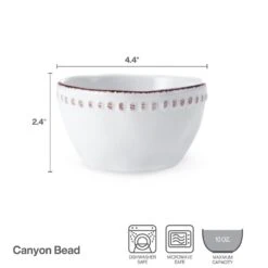 Canyon Bead Set Of 4 Fruit Bowls -Kitchen Supplies Store 5291829 infographic