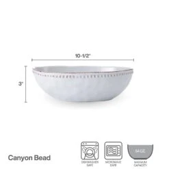 Canyon Bead Oval Serve Bowl -Kitchen Supplies Store 5291840 infographic