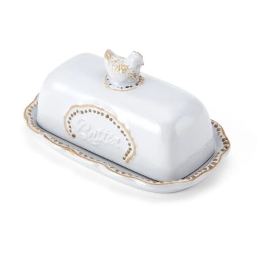 Farmhouse Hen Covered Butter Dish -Kitchen Supplies Store 5292951 3Q