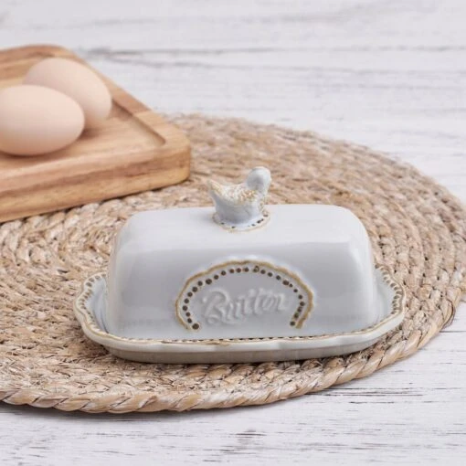 Farmhouse Hen Covered Butter Dish -Kitchen Supplies Store 5292951 LF