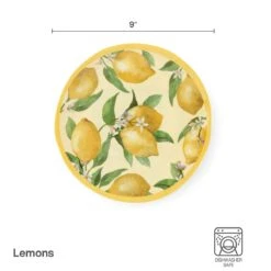 Lemons Set Of 4 Outdoor Melamine Salad Plates -Kitchen Supplies Store 5293373 salad infographic