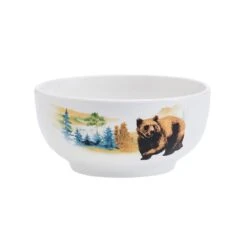 Woodland Animals 12 Piece Dinnerware Set, Service For 4 -Kitchen Supplies Store 5293649 SN WoodlandAnimals cerealbowl silo