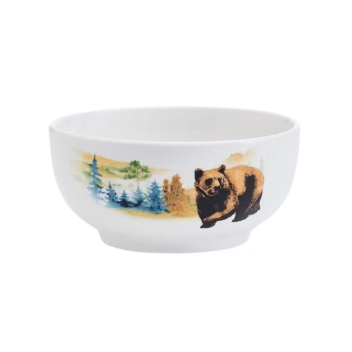 Woodland Animals 12 Piece Dinnerware Set, Service For 4 -Kitchen Supplies Store 5293649 SN WoodlandAnimals cerealbowl silo