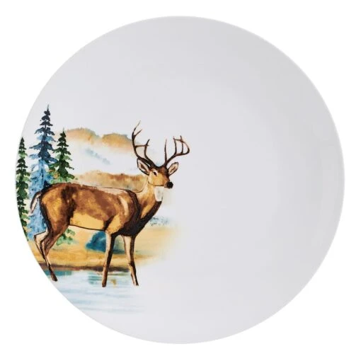 Woodland Animals 12 Piece Dinnerware Set, Service For 4 -Kitchen Supplies Store 5293649 SN WoodlandAnimals dinnerplate silo