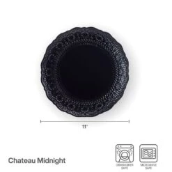 Chateau Midnight Set Of 4 Dinner Plates -Kitchen Supplies Store 5296064 PFZ Chateau Navy Dinner Plate Infographic Dims