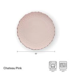 Chateau Pink Set Of 4 Dinner Plates -Kitchen Supplies Store 5296065 CP dinnerplate infographicupdated