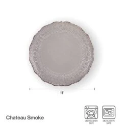 Chateau Smoke Set Of 4 Dinner Plates -Kitchen Supplies Store 5296066 CS dinnerplate infographicupdated 1