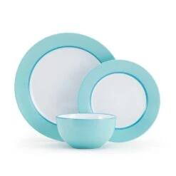 Grayson Teal 12 Piece Dinnerware Set, Service For 4 -Kitchen Supplies Store 5296690 GraysonTeal 3pc