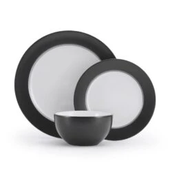 Grayson Charcoal 12 Piece Dinnerware Set, Service For 4 -Kitchen Supplies Store 5296692 GraysonCharcoal 3pc