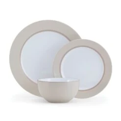 Grayson Taupe 12 Piece Dinnerware Set, Service For 4 -Kitchen Supplies Store 5296694 GraysonTaupe 3pc