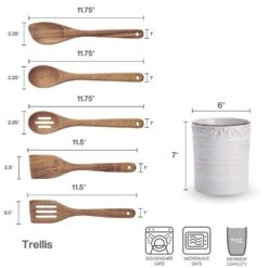 Taos Rectangular Baker -Kitchen Supplies Store 5297423 PFZ Trellis Crock And Tools Dims Infographic v2 eb736a29 062d 47e8 a43f 2bb20bc5e68a