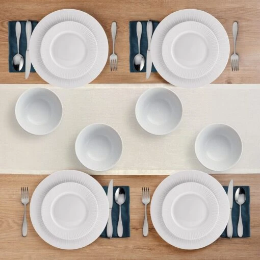 Cassie 12 Piece Dinnerware Set, Serivce For 4 -Kitchen Supplies Store 5297430 Cassie 12pc topview