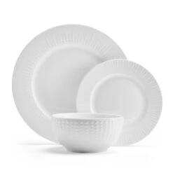 Cassie 12 Piece Dinnerware Set, Serivce For 4 -Kitchen Supplies Store 5297430 Cassie 3pc