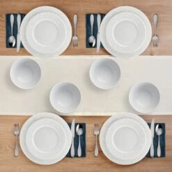 Jules 12 Piece Dinnerware Set, Service For 4 -Kitchen Supplies Store 5297460 Jules 12pc topview