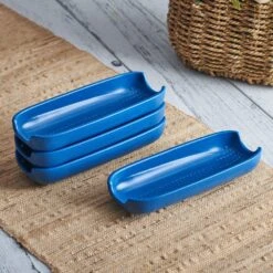 Callie Blue Set Of 4 Corn Dishes -Kitchen Supplies Store Callie Blue Set of 4 Corn Dishes 5293887 3