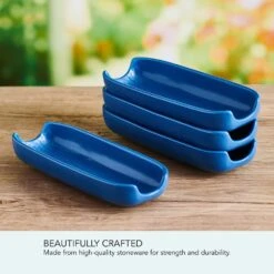 Callie Blue Set Of 4 Corn Dishes -Kitchen Supplies Store Callie Blue Set of 4 Corn Dishes 5293887 5