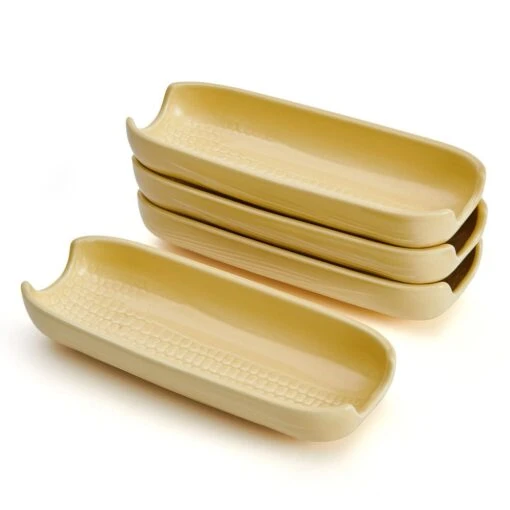 Callie Yellow Set Of 4 Corn Dishes -Kitchen Supplies Store Callie Yellow Set Of 4 Corn Dishes 5293888 1