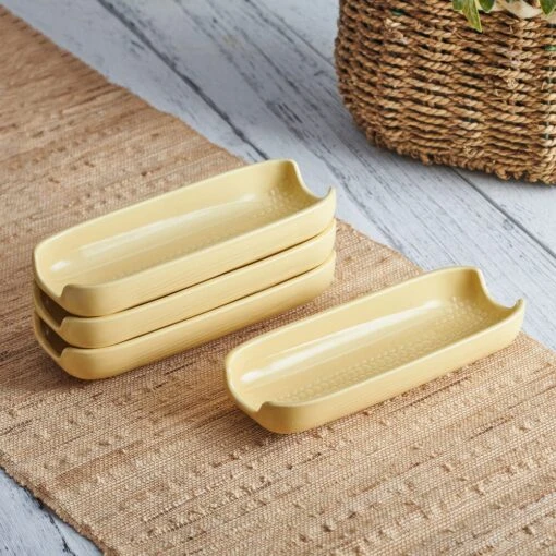 Callie Yellow Set Of 4 Corn Dishes -Kitchen Supplies Store Callie Yellow Set Of 4 Corn Dishes 5293888 2