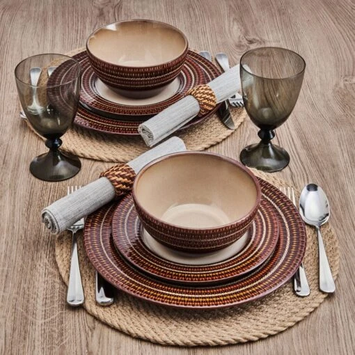 Skylar 12 Piece Dinnerware Set, Service For 4 -Kitchen Supplies Store PFZ 5296880 Skylar 12pc lifestyle forPackaging