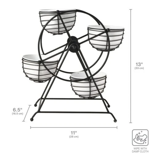 Ferris Wheel Entertaining Dip Bowl Serving Caddy -Kitchen Supplies Store Rotating Entertaining Caddy 5312721 4 1d5616ab 72c7 4b52 85d7 10e410d21a3e
