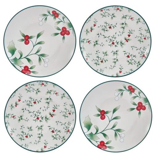 Winterberry® Set Of 4 Appetizer Plates, 6 Inch -Kitchen Supplies Store Winterberry Set of 4 Appetizer Plates 5295768 1