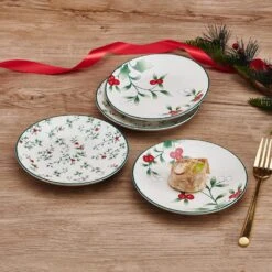 Winterberry® Set Of 4 Appetizer Plates, 6 Inch -Kitchen Supplies Store Winterberry Set of 4 Appetizer Plates 5295768 3