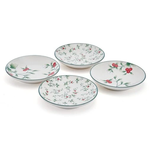 Winterberry® Set Of 4 Appetizer Plates, 6 Inch -Kitchen Supplies Store Winterberry Set of 4 Appetizer Plates 5295768 4