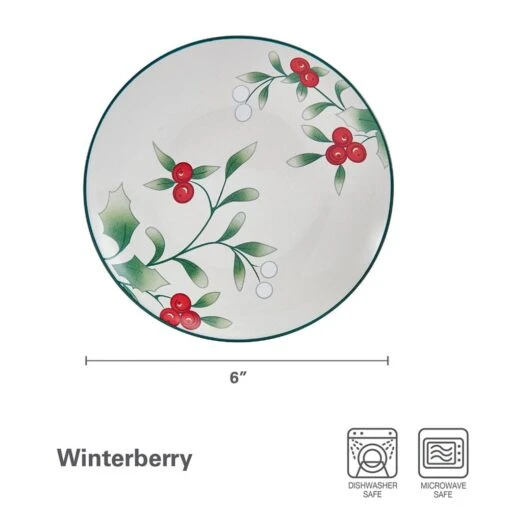 Winterberry® Set Of 4 Appetizer Plates, 6 Inch -Kitchen Supplies Store Winterberry Set of 4 Appetizer Plates 5295768 5