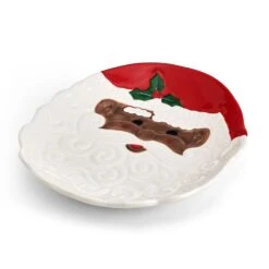 Winterberry® African American Santa Figural Cookie Plate -Kitchen Supplies Store Winterberry African American Santa Figural Cookie Plate 5308738 3