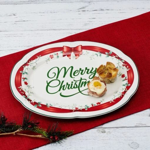 Winterberry® Red Ribbon Platter -Kitchen Supplies Store Winterberry Red Ribbon Platter 5308109 2