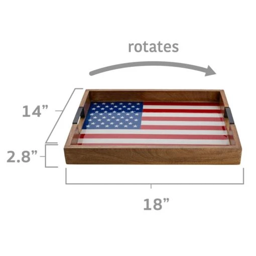 American Flag Lazy Susan Serve Tray -Kitchen Supplies Store american flag lazy susan serve tray 5266467 5