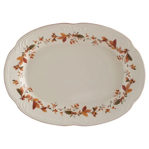 Autumn Berry Oval Platter -Kitchen Supplies Store autumn berry oval platter 5189119 1