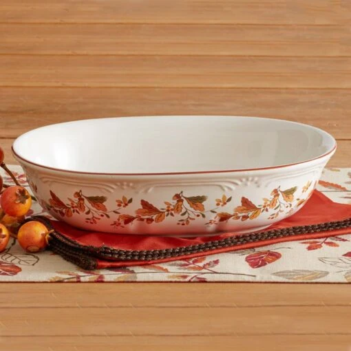 Autumn Berry Oval Vegetable Bowl -Kitchen Supplies Store autumn berry oval vegetable bowl 5189164 2