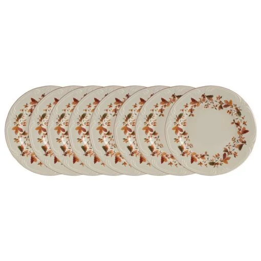 Autumn Berry Set Of 8 Salad Plates -Kitchen Supplies Store autumn berry set of 8 salad plates K85189117 1