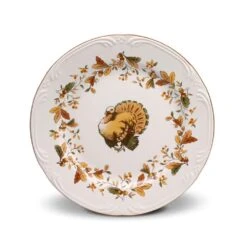 Autumn Berry Set Of 8 Turkey Salad Plates -Kitchen Supplies Store autumn berry set of 8 turkey salad plates K85152689 4