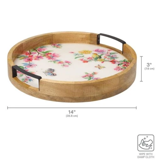 Bird And Butterfly Lazy Susan Serve Tray -Kitchen Supplies Store bird and butterfly lazy susan serve tray 5292394 4